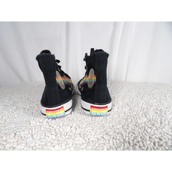 Converse Unisex Kids Chuck Taylor All Star 365810C Black Sneaker Shoes Size 13.5 - Picture 6 of 8